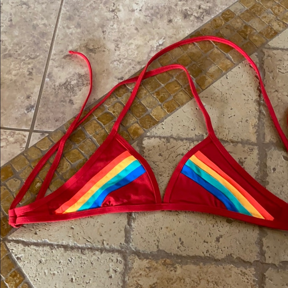 Jolyn tie-back triangle top